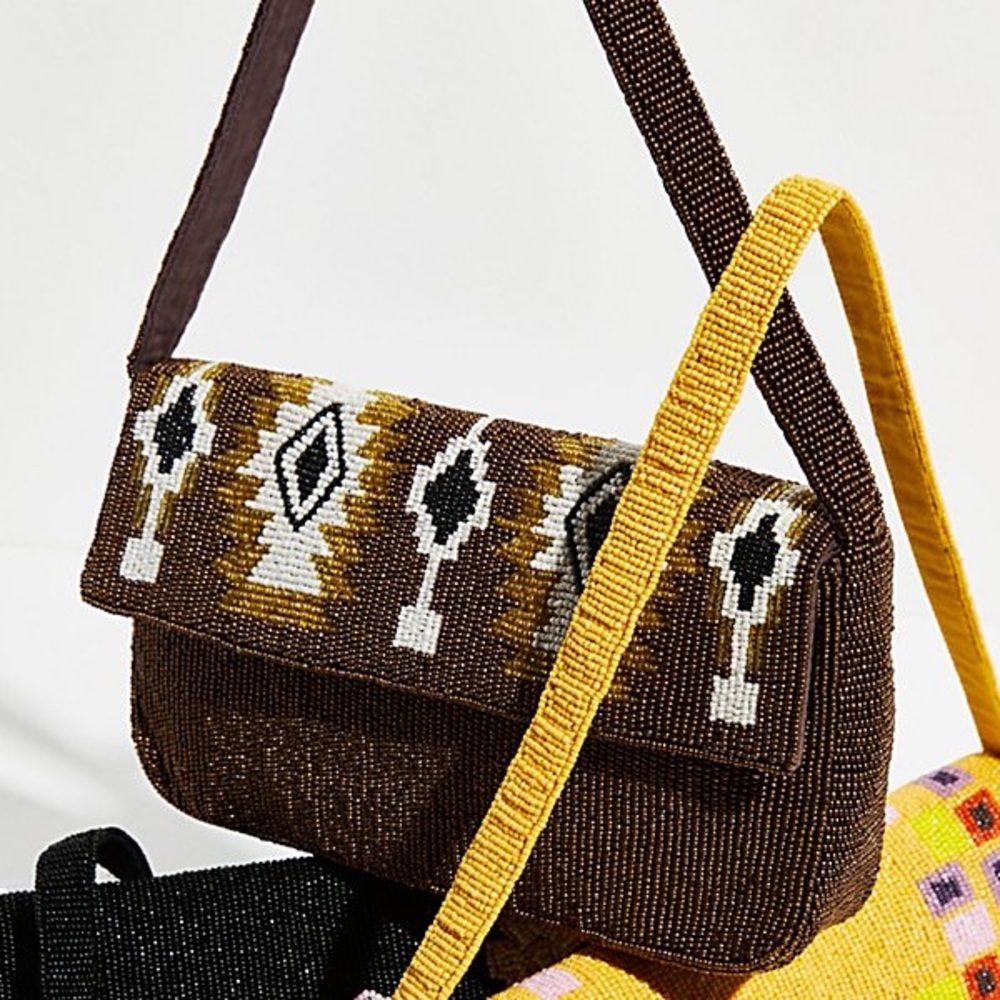 NWT Free People Magic Moment Beaded Clutch
